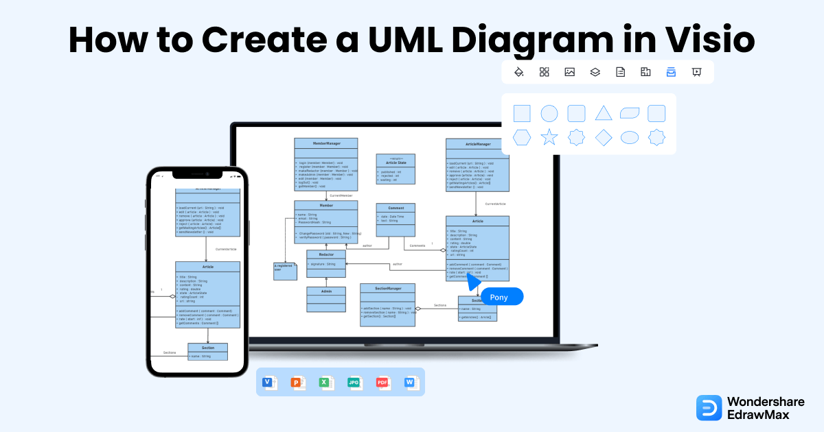 How To Draw A Uml Diagram In Visio Edrawmax 4595