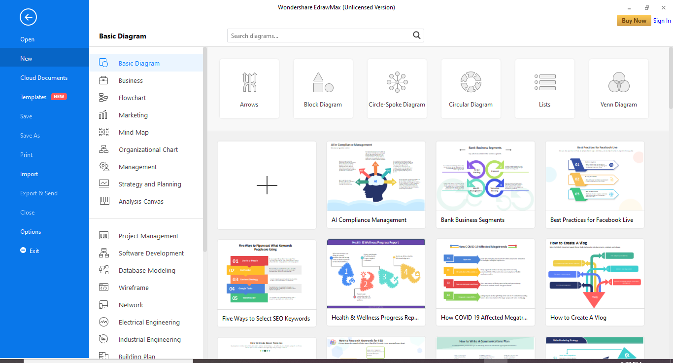 Launch the EdrawMax Software