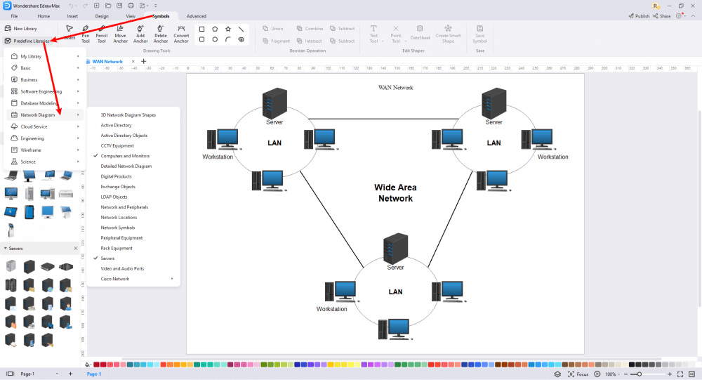 How to Use WANNetwork Diagram Examples