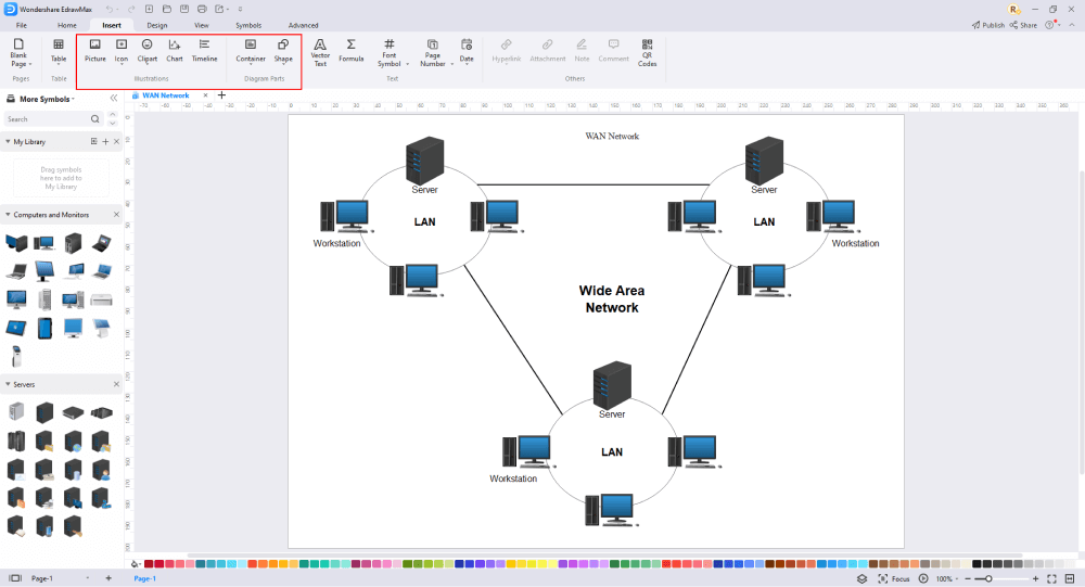 How to Use WANNetwork Diagram Examples