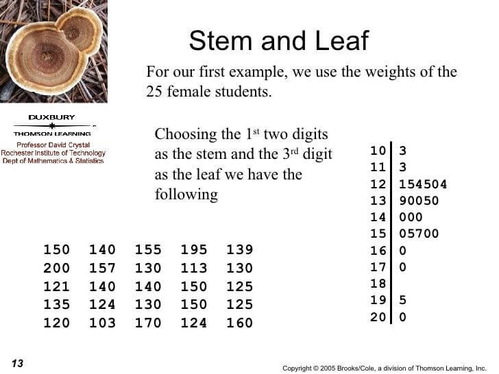 Stem and Leaf Plots with Hundreds