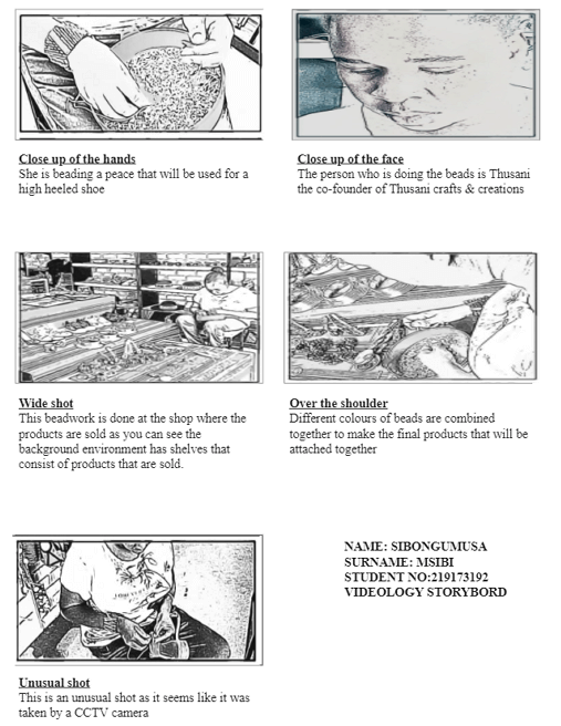 Videology storyboard