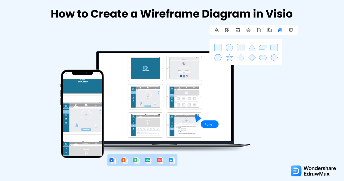 How to Create a Wireframe Diagram in Visio EdrawMax