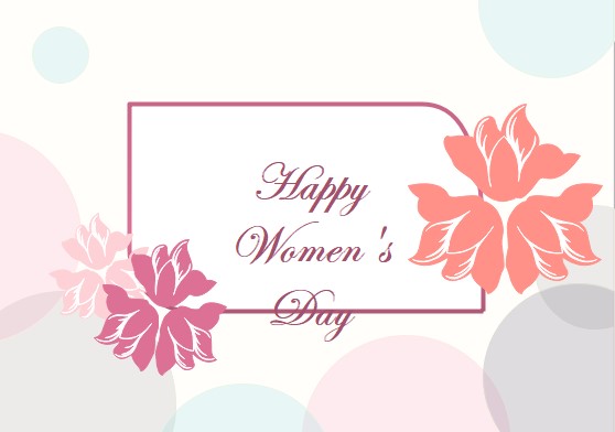 beautiful women day wishes card
