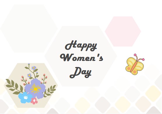 flowers bouquet women day card