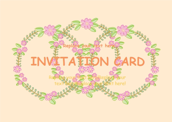 flower women day invitation card