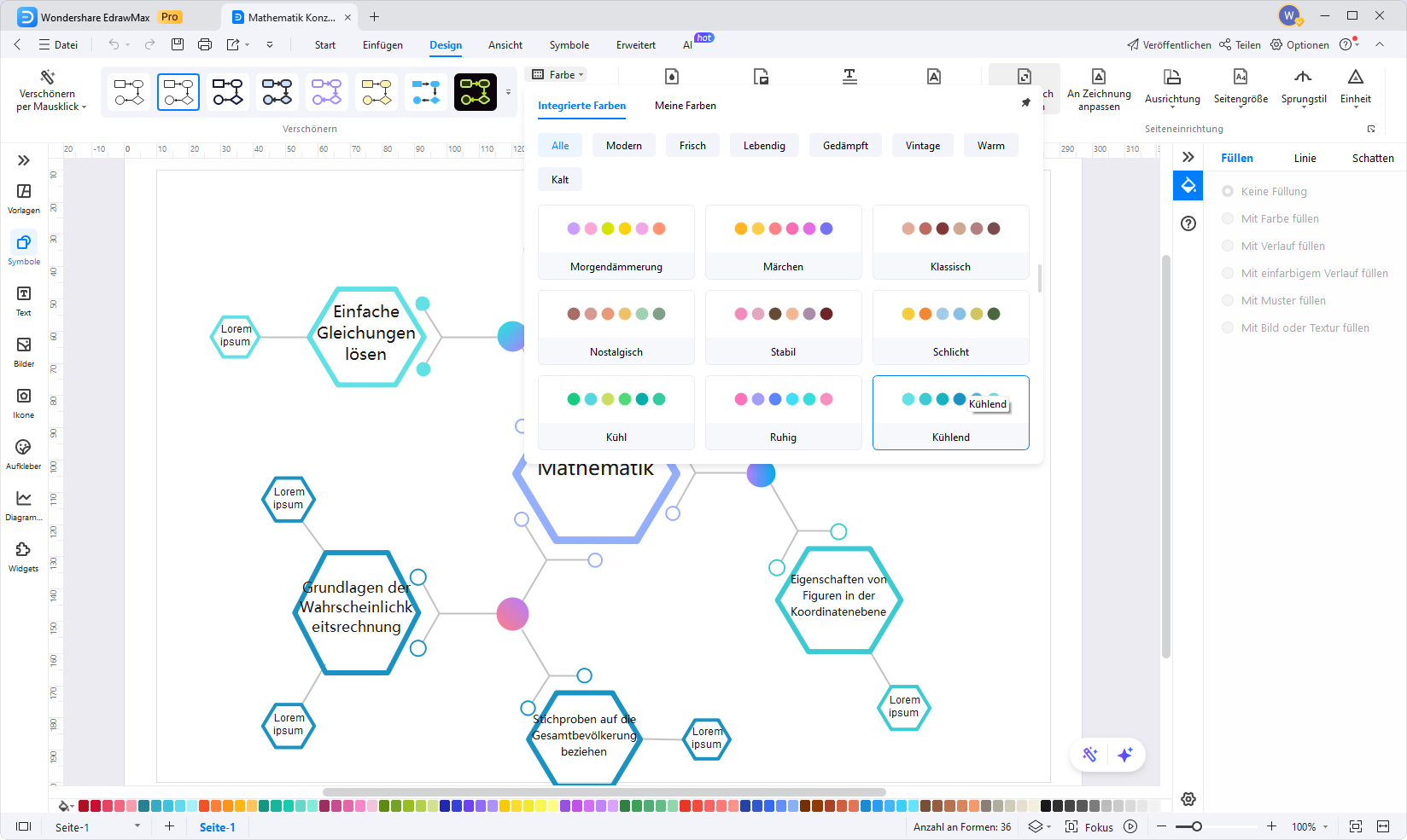 Edraw Max Cpncept Farben