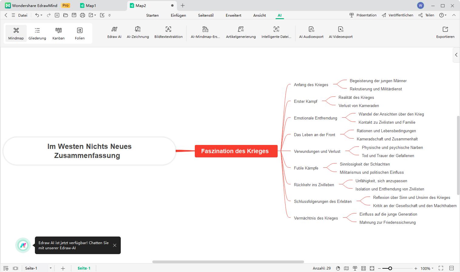 Mindmap aus Text erstellen