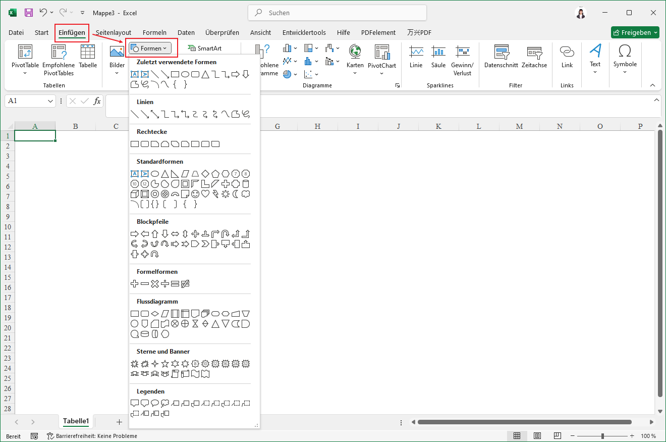 Ishikawa Diagramm-excel-schritt-3