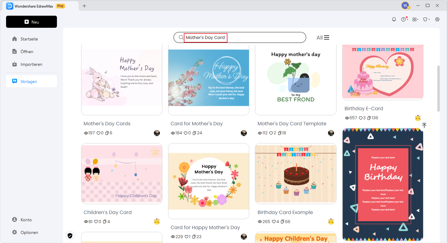 Starte EdrawMax auf deinem Gerät