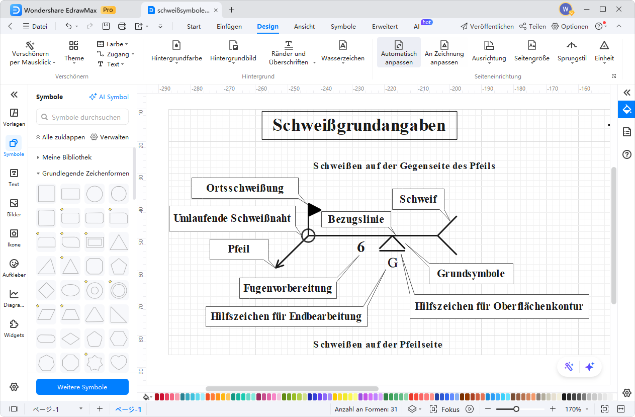 Schweißzeichnungstool