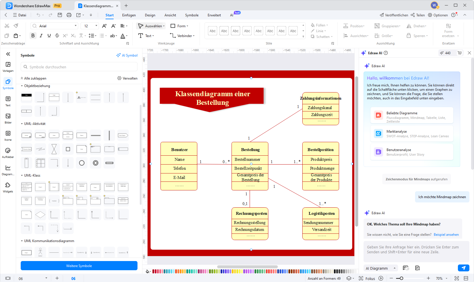 how to make class diagram