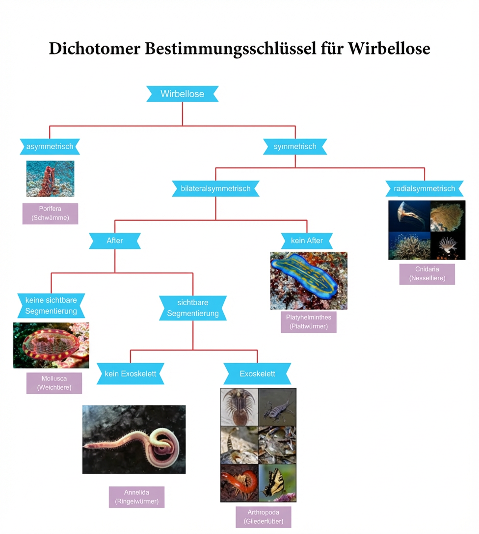 Dichotomischer Schlüssel für Tiere