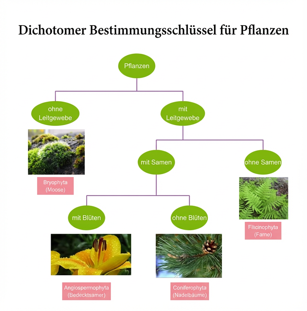 Dichotomischer Schlüssel für Pflanzen
