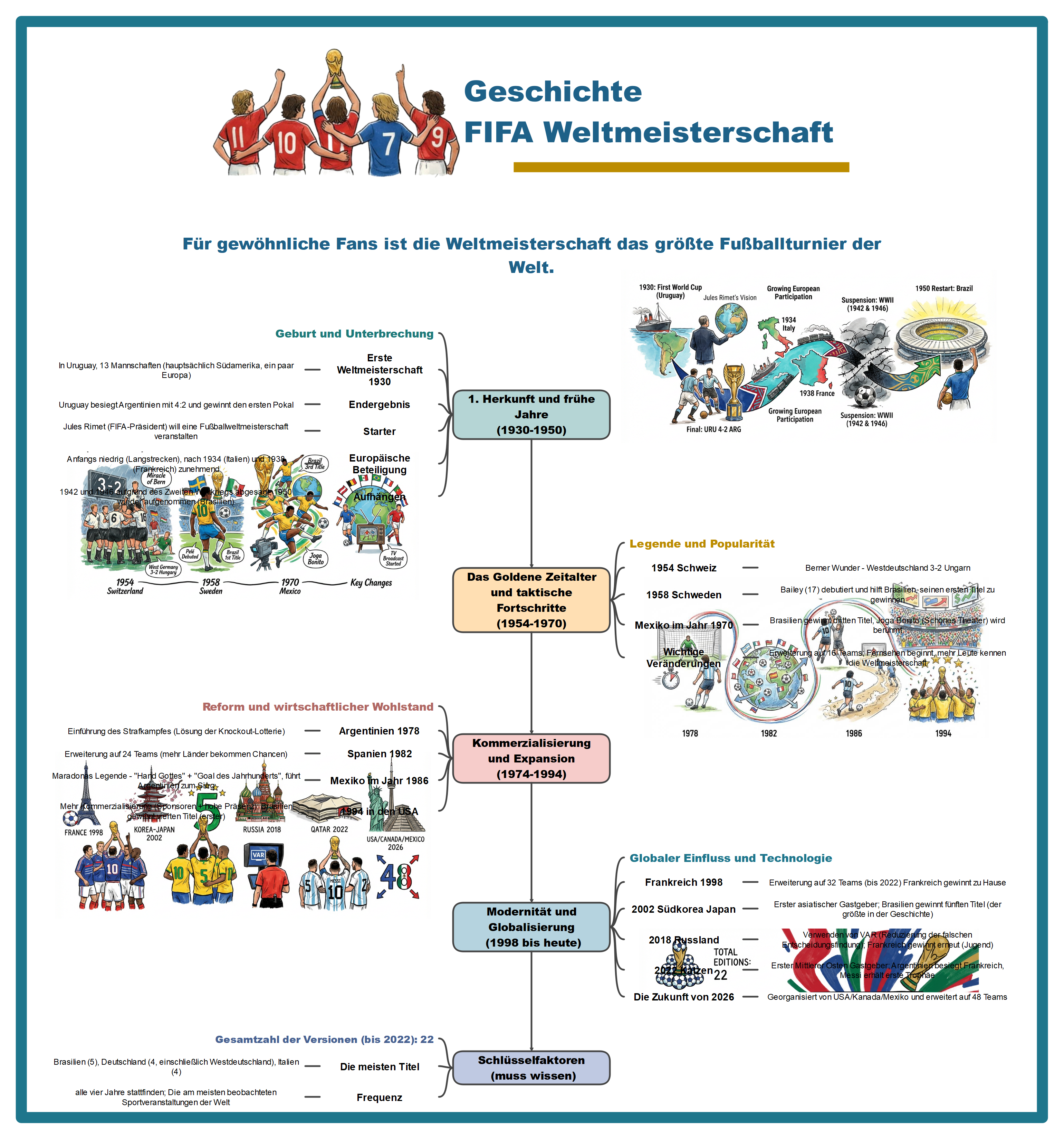 WM-Geschichte im Überblick: Von 1930 bis zur Ausgabe 2026