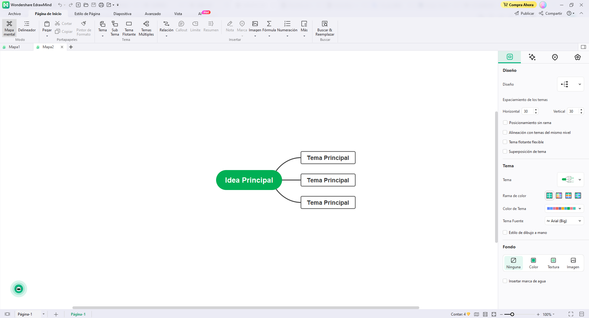cómo hacer un mapa conceptual en edrawmind