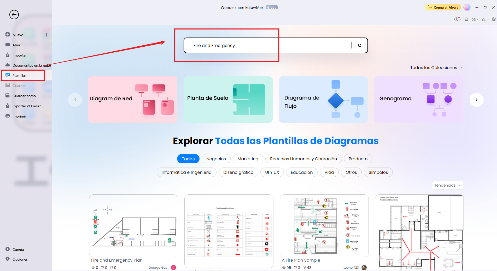 cómo dibujar un plano de evacuación en caso de incendios