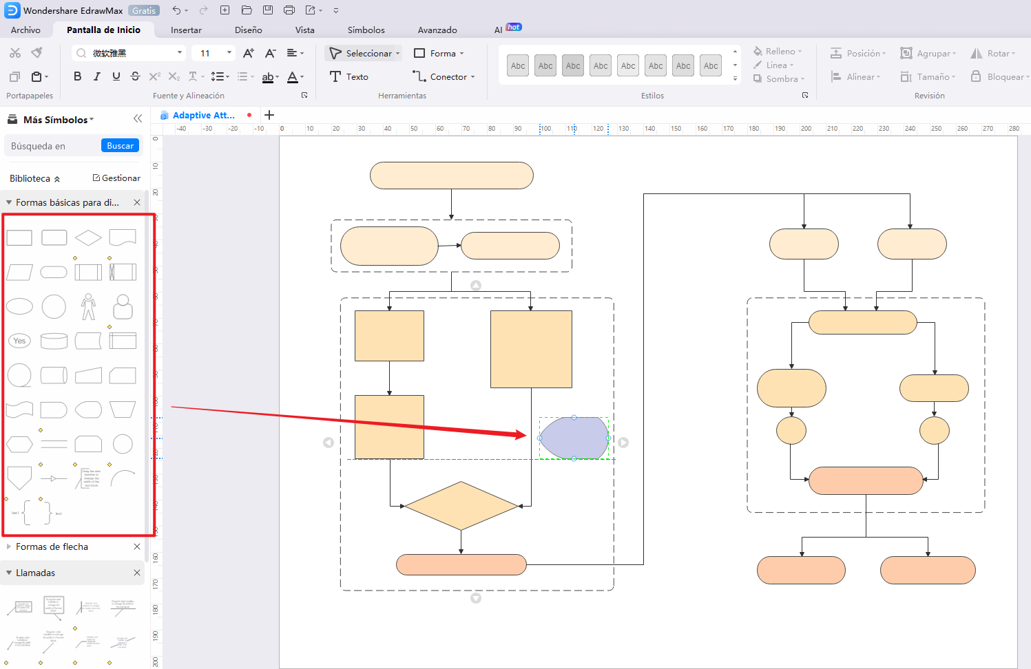 cómo utilizar los símbolos de diagrama de flujo