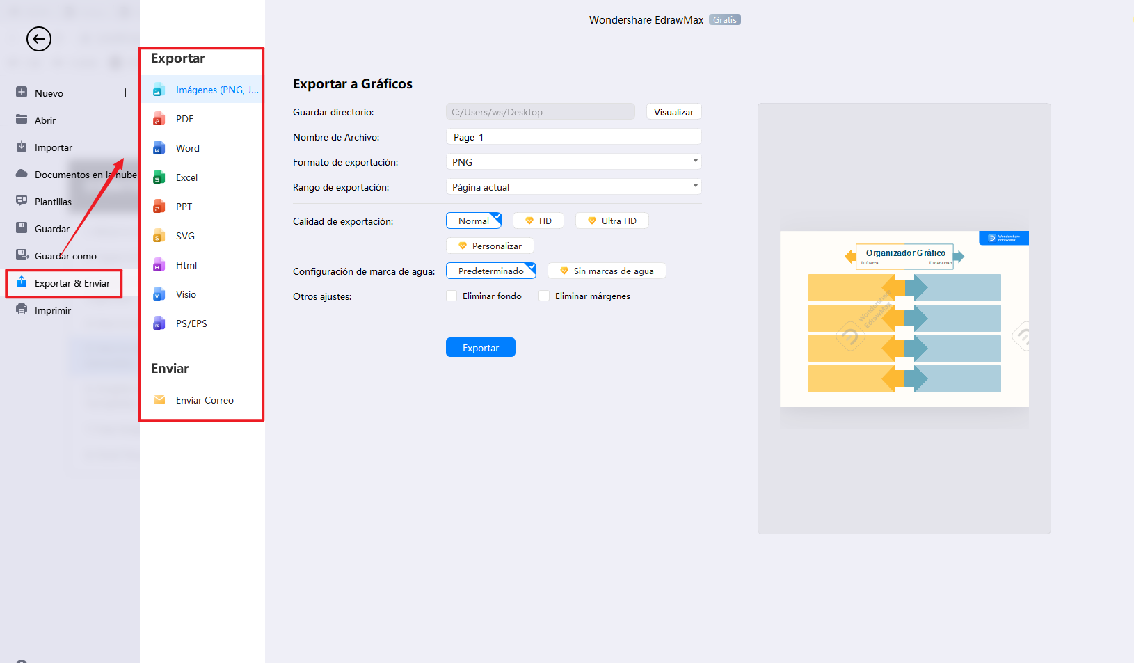 cómo crear un organizador gráfico