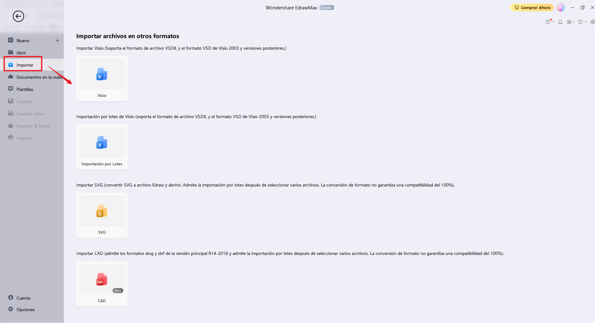abrir archivos Visio sin Visio en EdrawMax