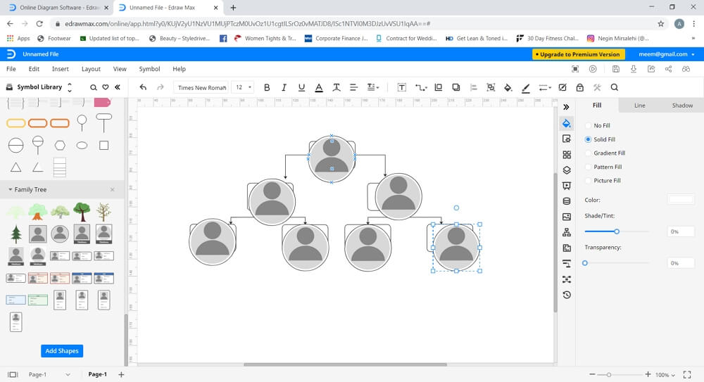 Faire un arbre généalogique excel avec EdrawMax