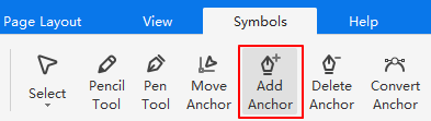 add anchor button