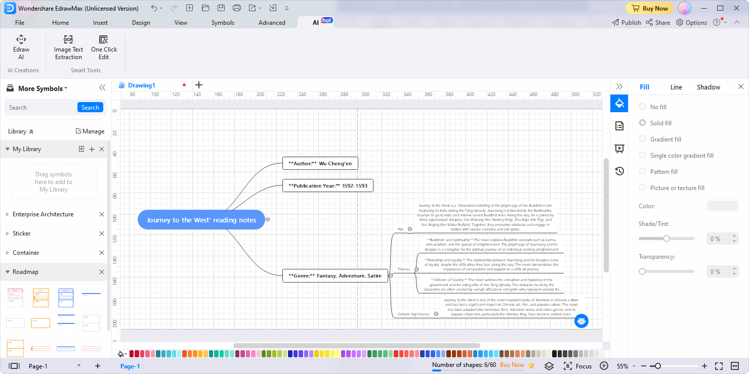 ai mindmap ergebnis