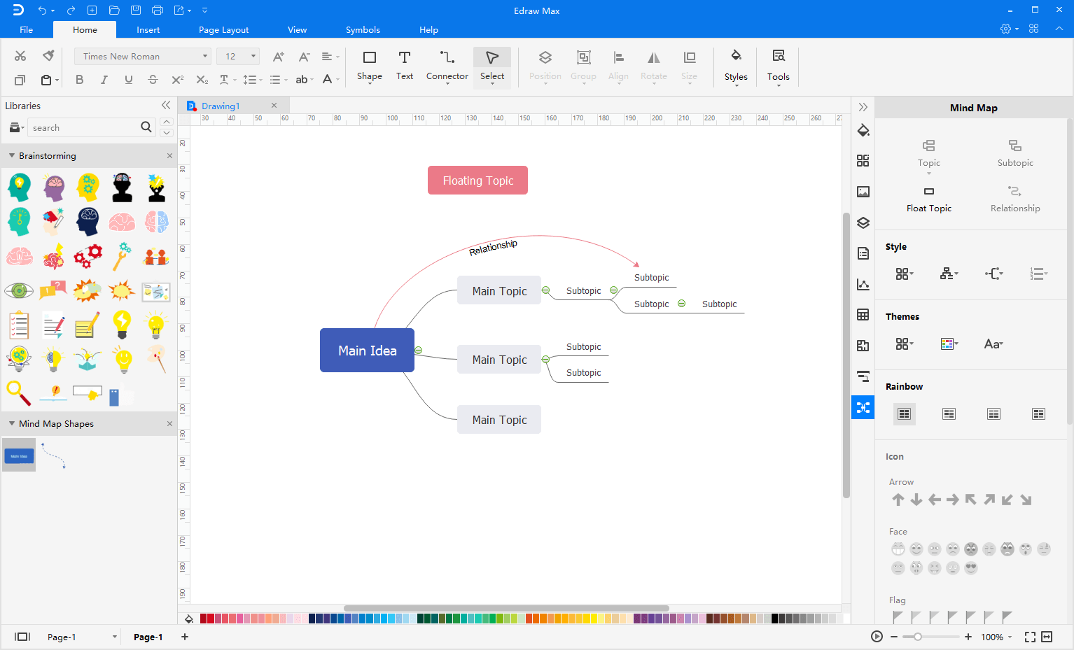 create mind map from scratch