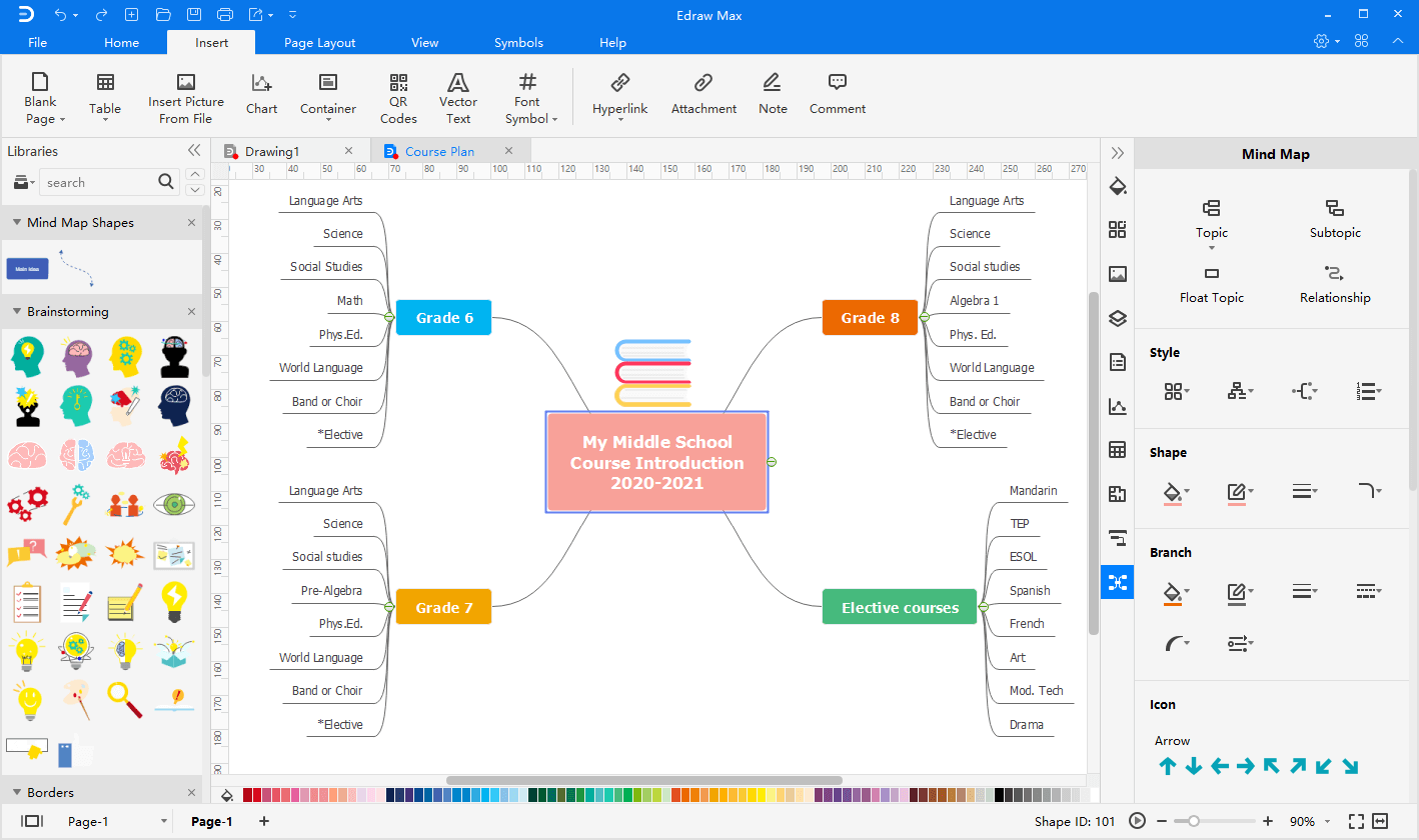 create mind map