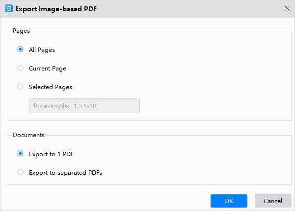 exportar a pdf basado en imágenes