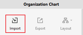 botón de importar datos