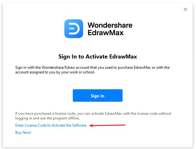 Activate and Deactivate EdrawMax