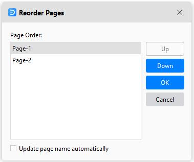 Reorder Pages
