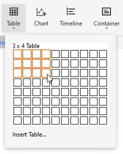 Insert Tables