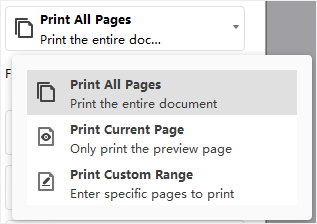 print page choice