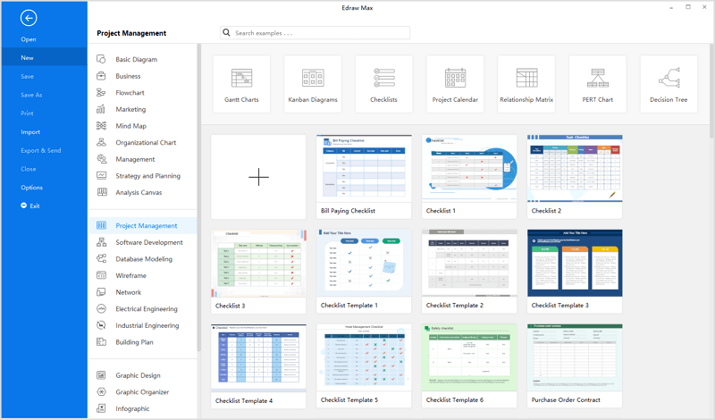 project management template