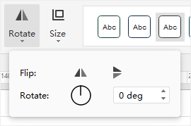 rotate option menu