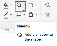 shadow button on home tab