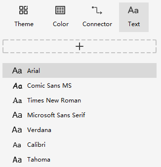 theme text pane rightside