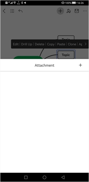 EdrawMind android Attachment