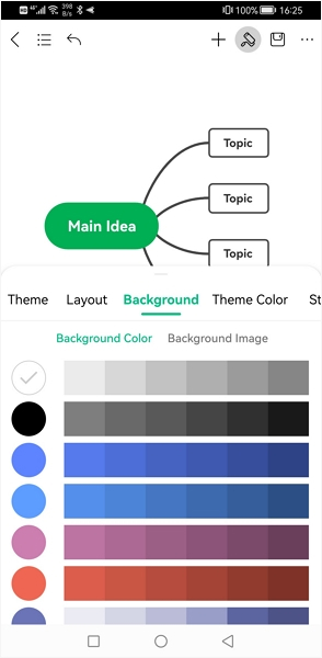 EdrawMind android Background
