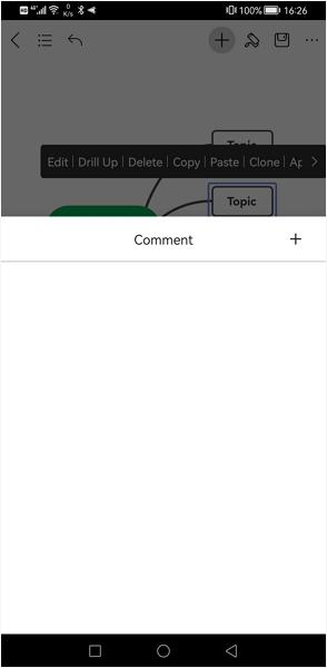 EdrawMind android Comment