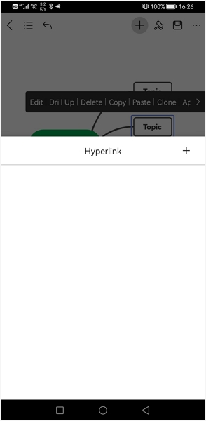 EdrawMind android Hyperlink