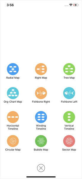 EdrawMind iOS Home Page