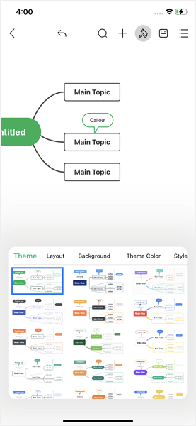 EdrawMind iOS Themes