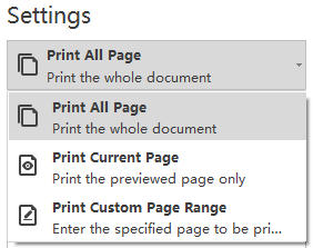 print page choice