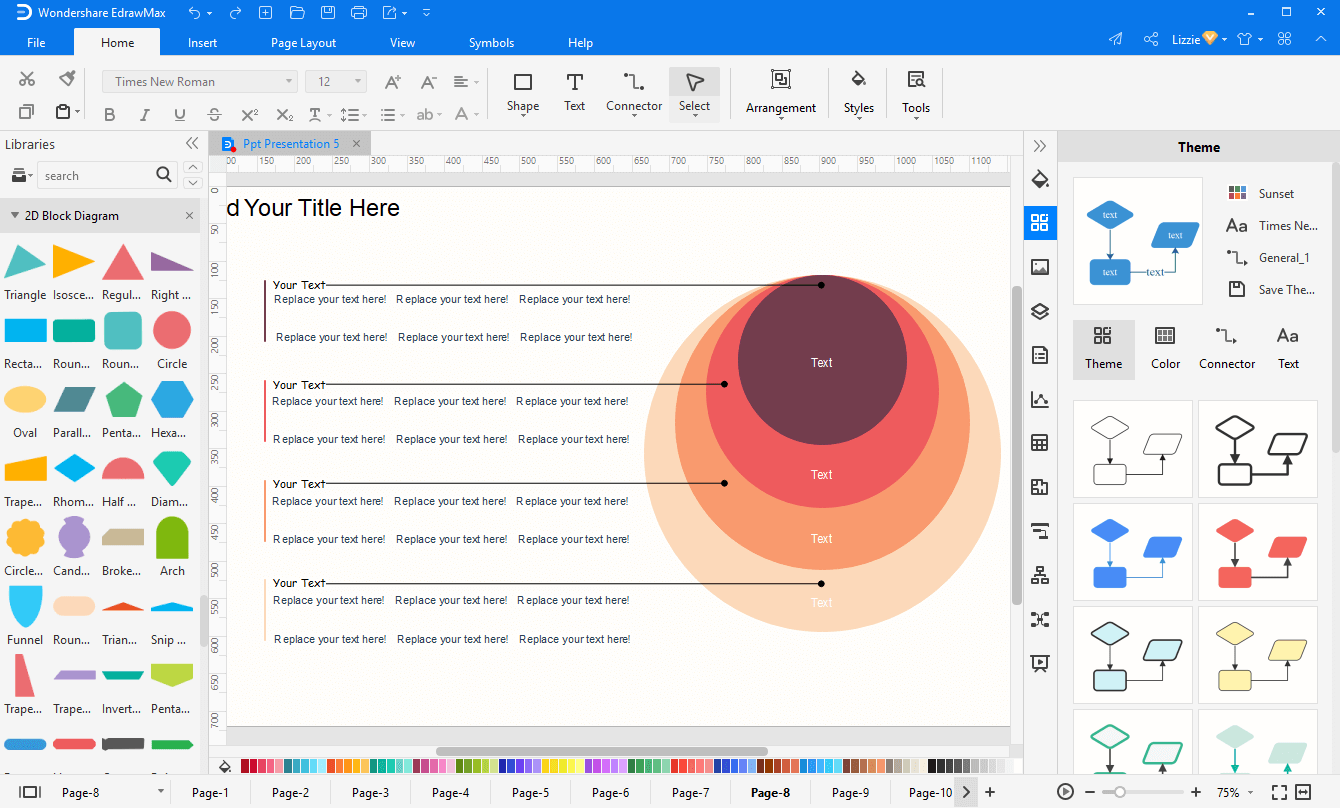 drag and drop symbols