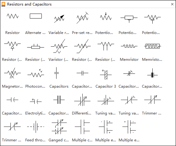 photosensitive resistor symbol