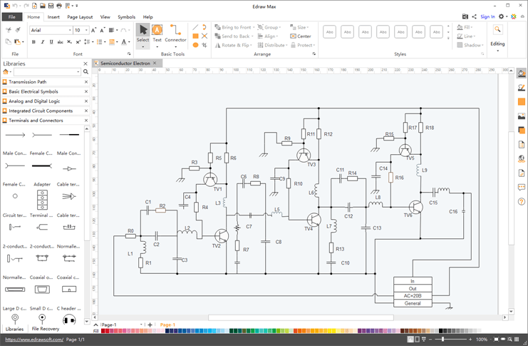 generate a circuit diagram macspice