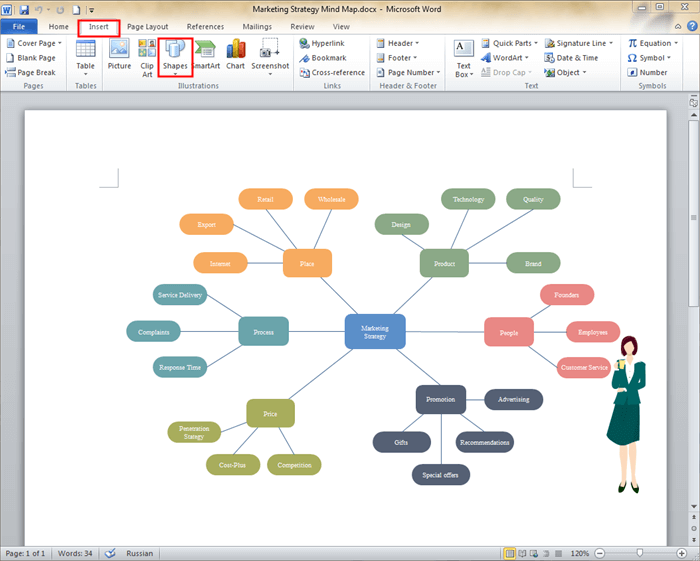 Cómo Crear Mapas Mentales en Microsoft Word